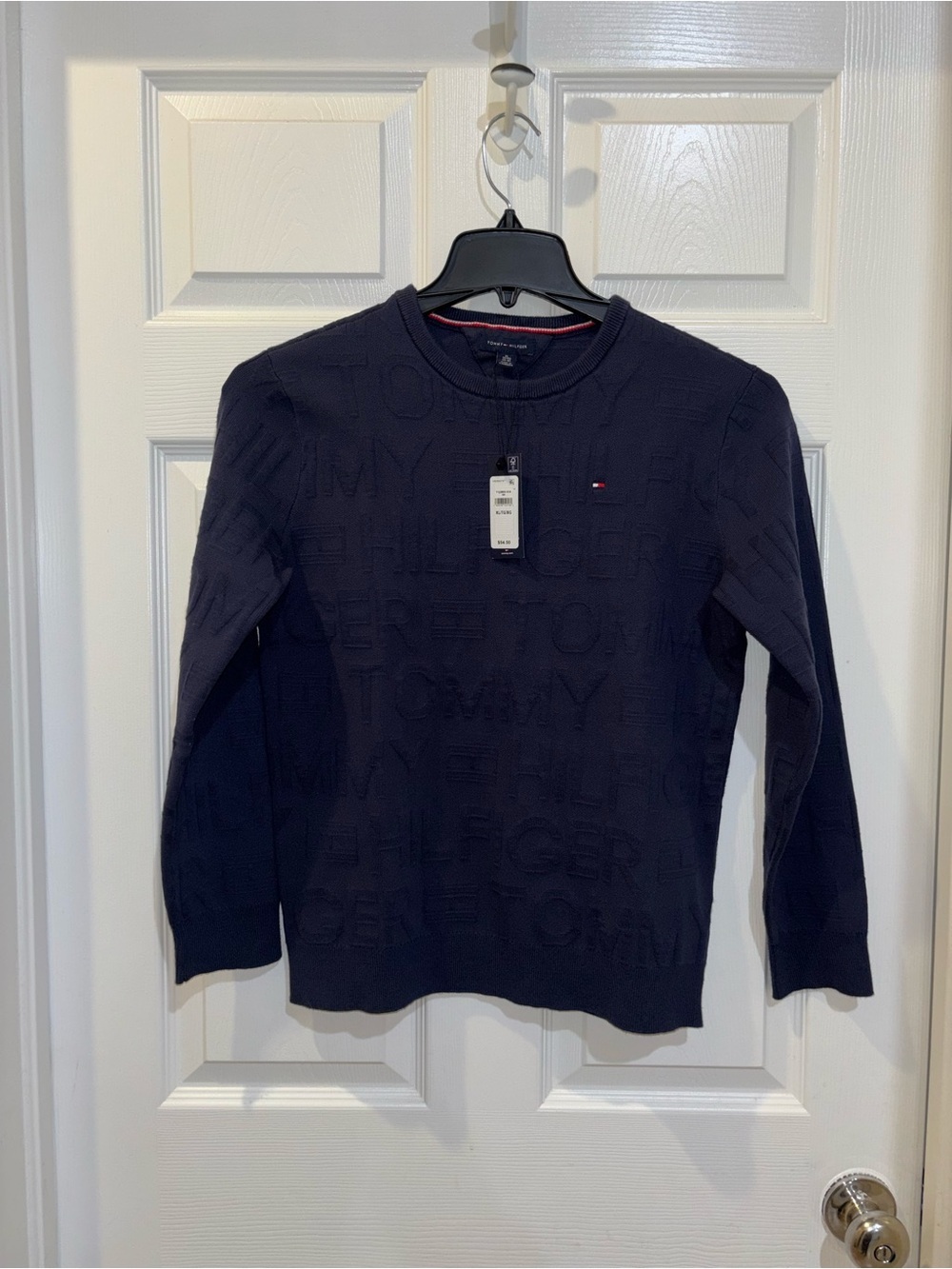 Tommy Hilfiger navy crew neck sweater Big Boys SZ XL​ - Picture 7 of 7